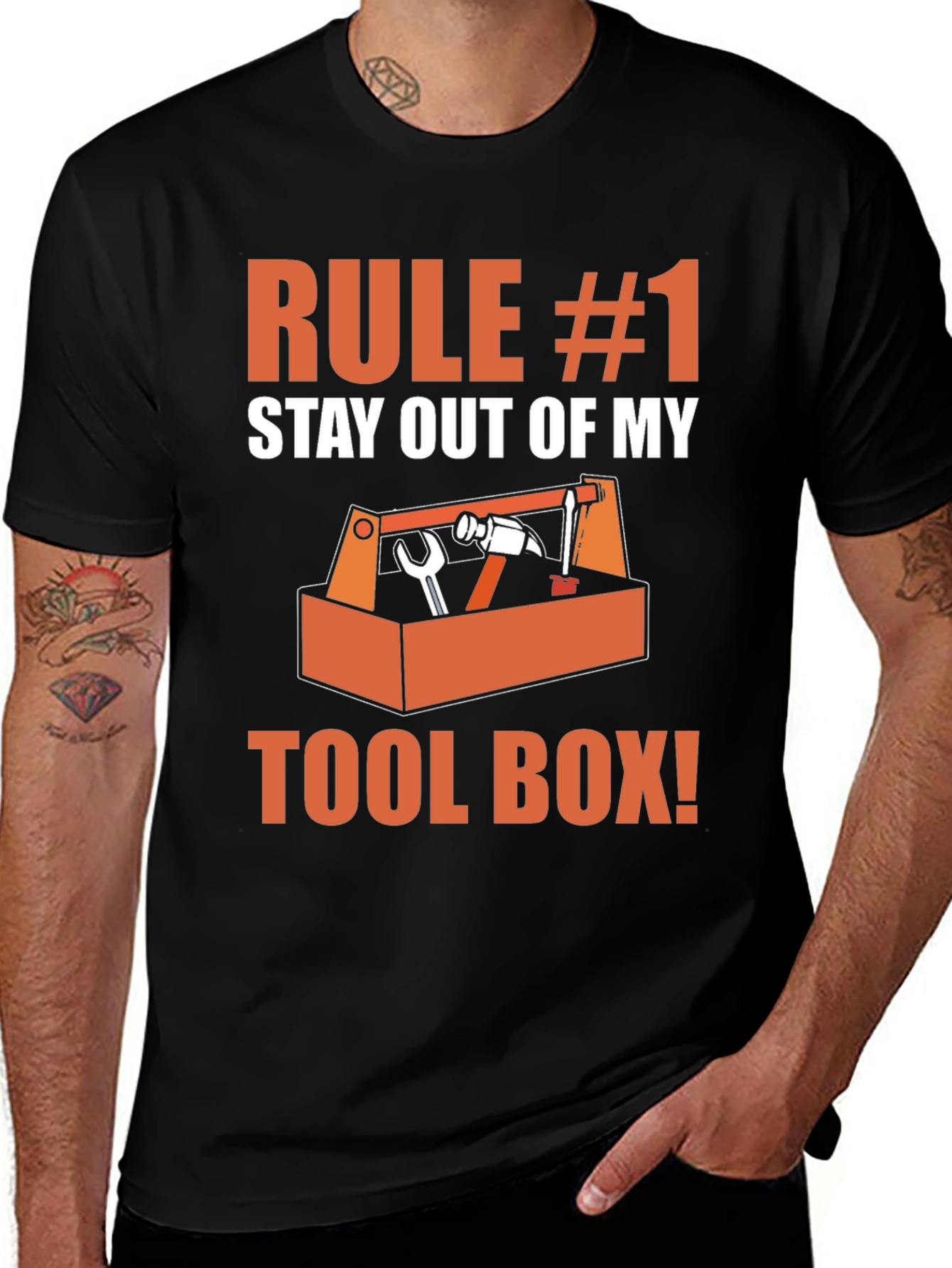 Rule #1 Stay Out of My Toolbox Graphic T-Shirt