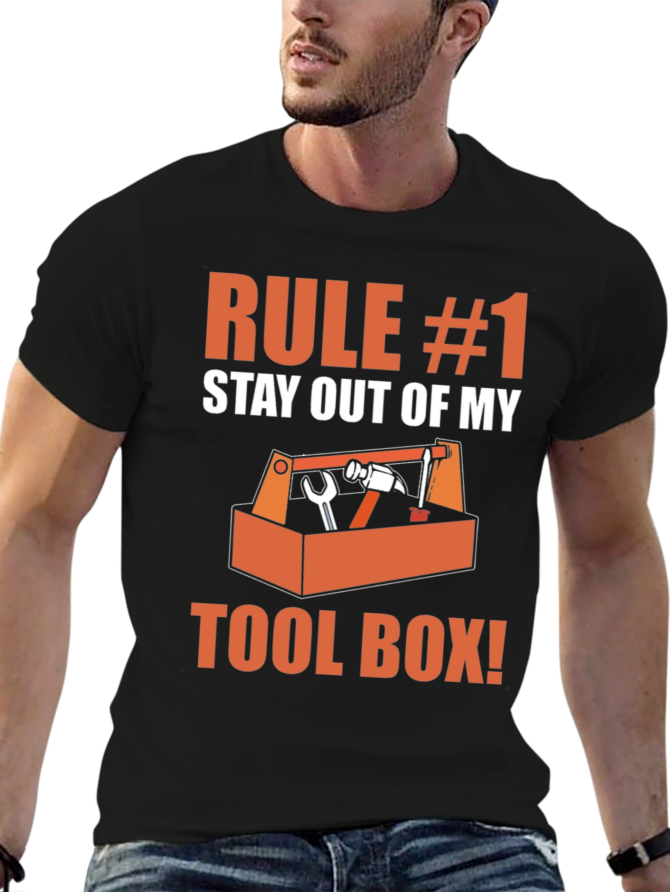 Rule #1 Stay Out of My Toolbox Graphic T-Shirt
