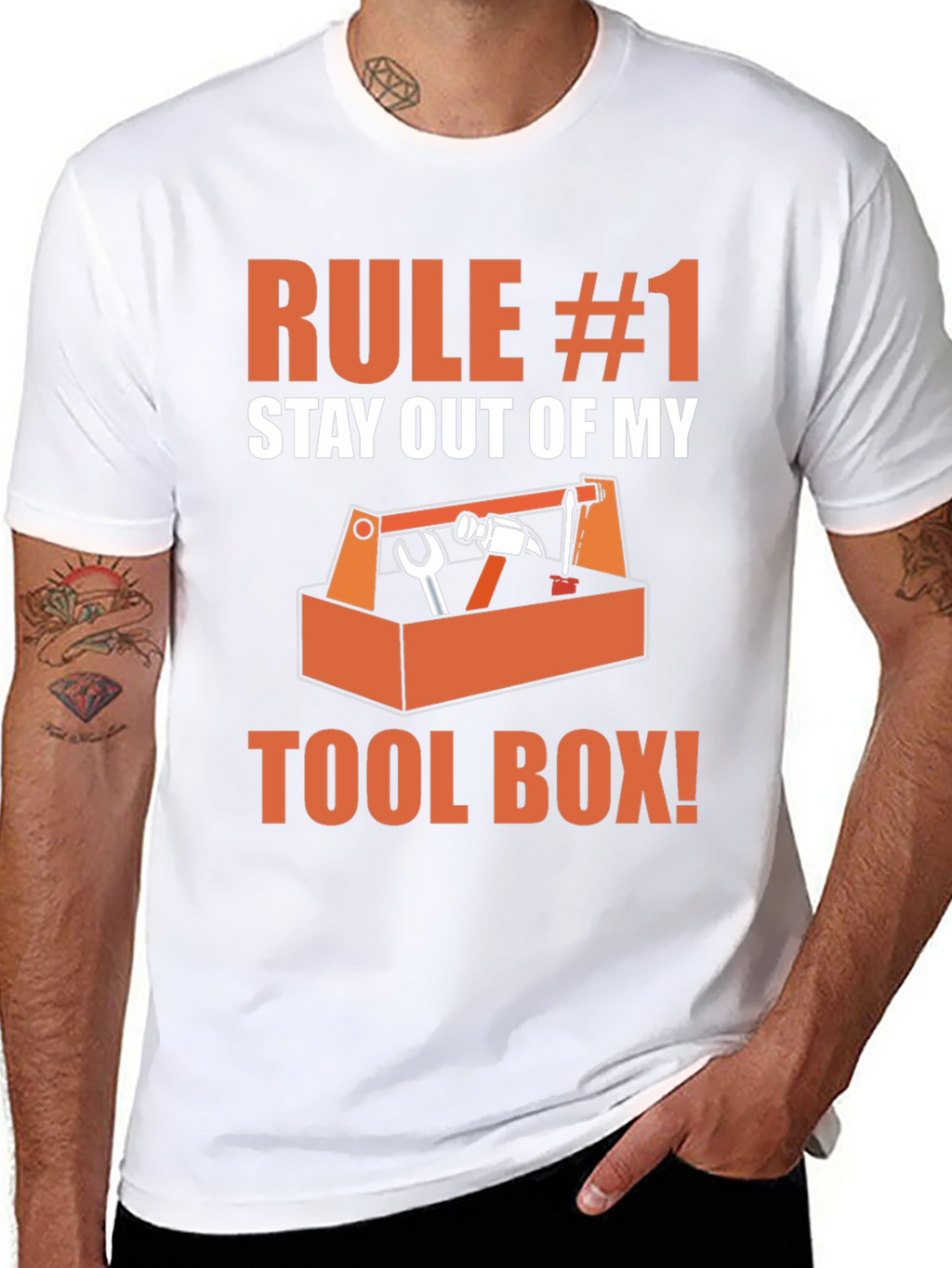 Rule #1 Stay Out of My Toolbox Graphic T-Shirt