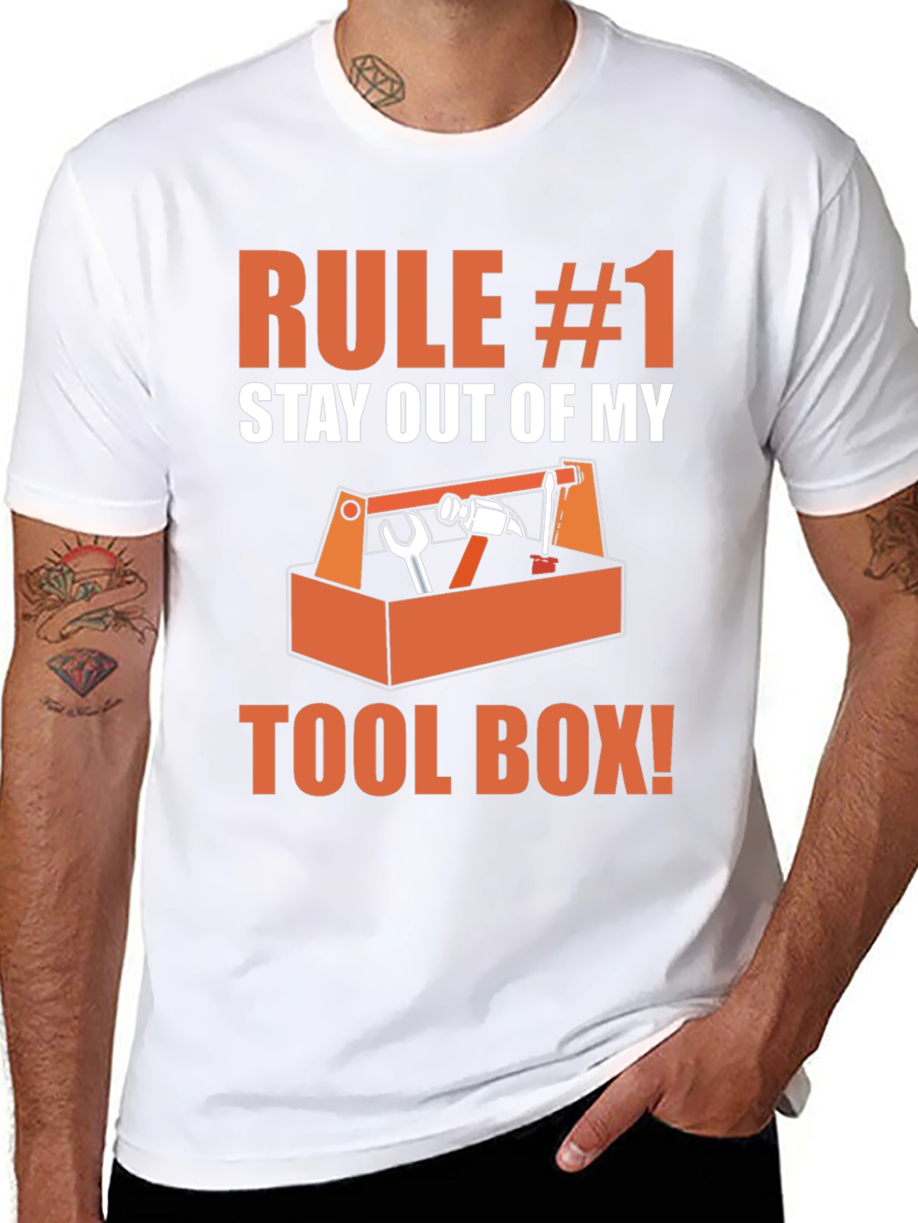Rule #1 Stay Out of My Toolbox Graphic T-Shirt