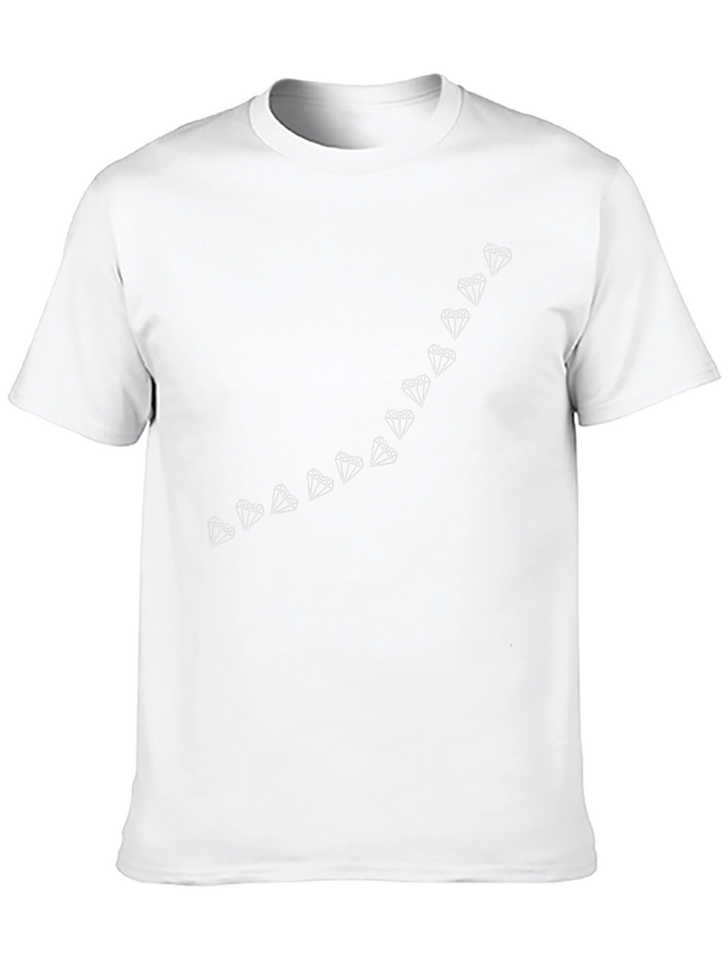 Diamond Line Graphic Tee - Modern Style