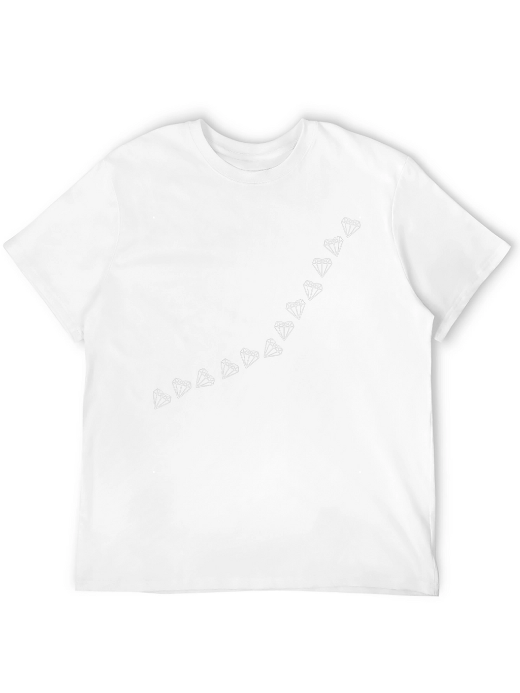 Diamond Line Graphic Tee - Modern Style