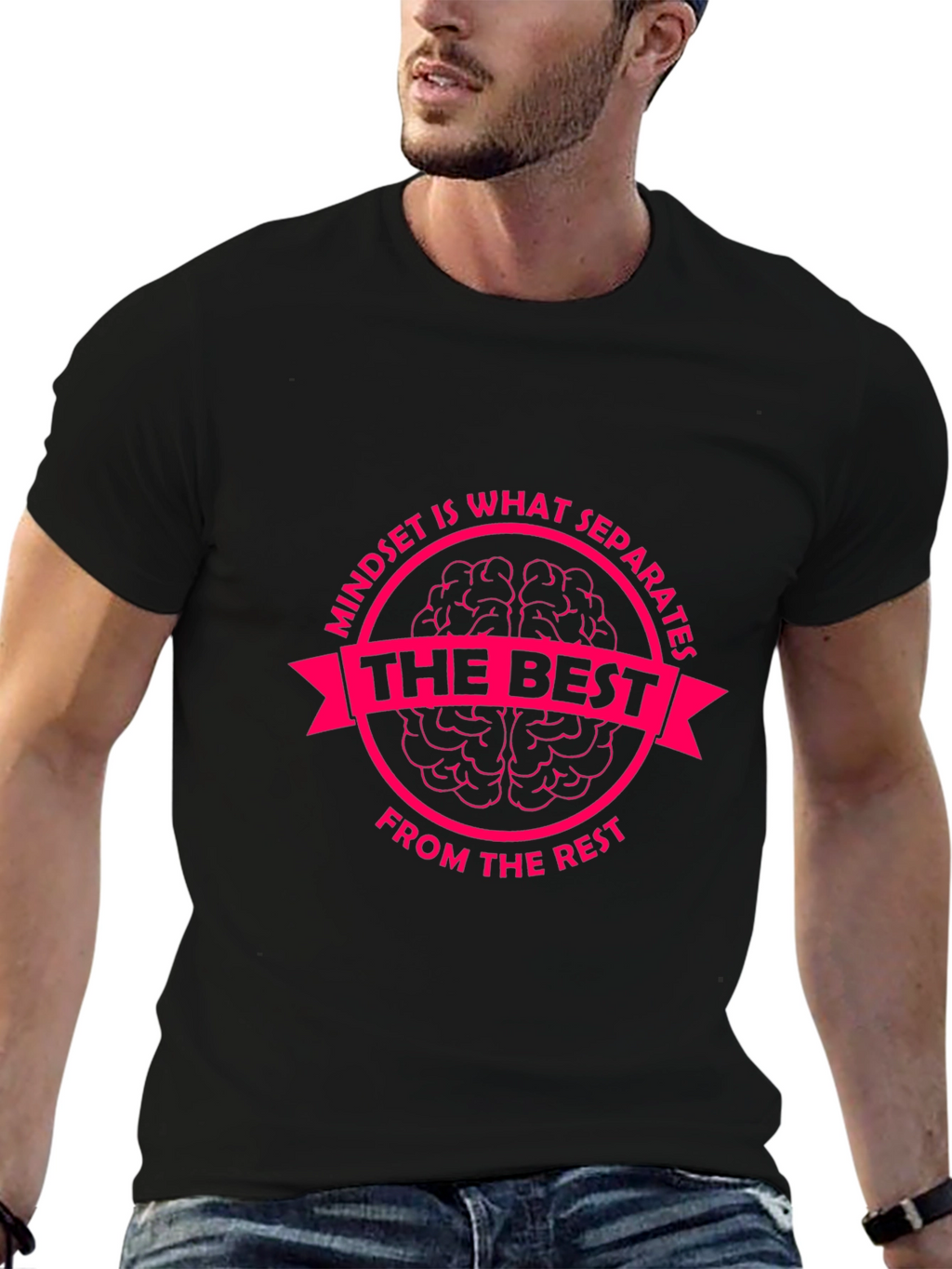 Mindset is What Separates Tee - Motivational Graphic T-Shirt