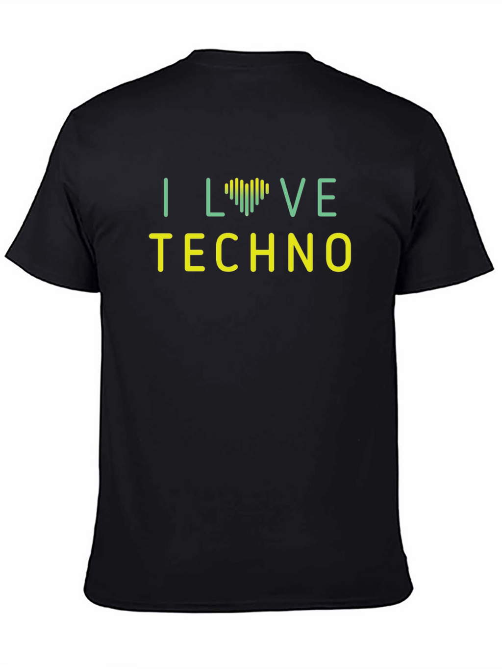 I Love Techno Graphic Tee - Modern Style