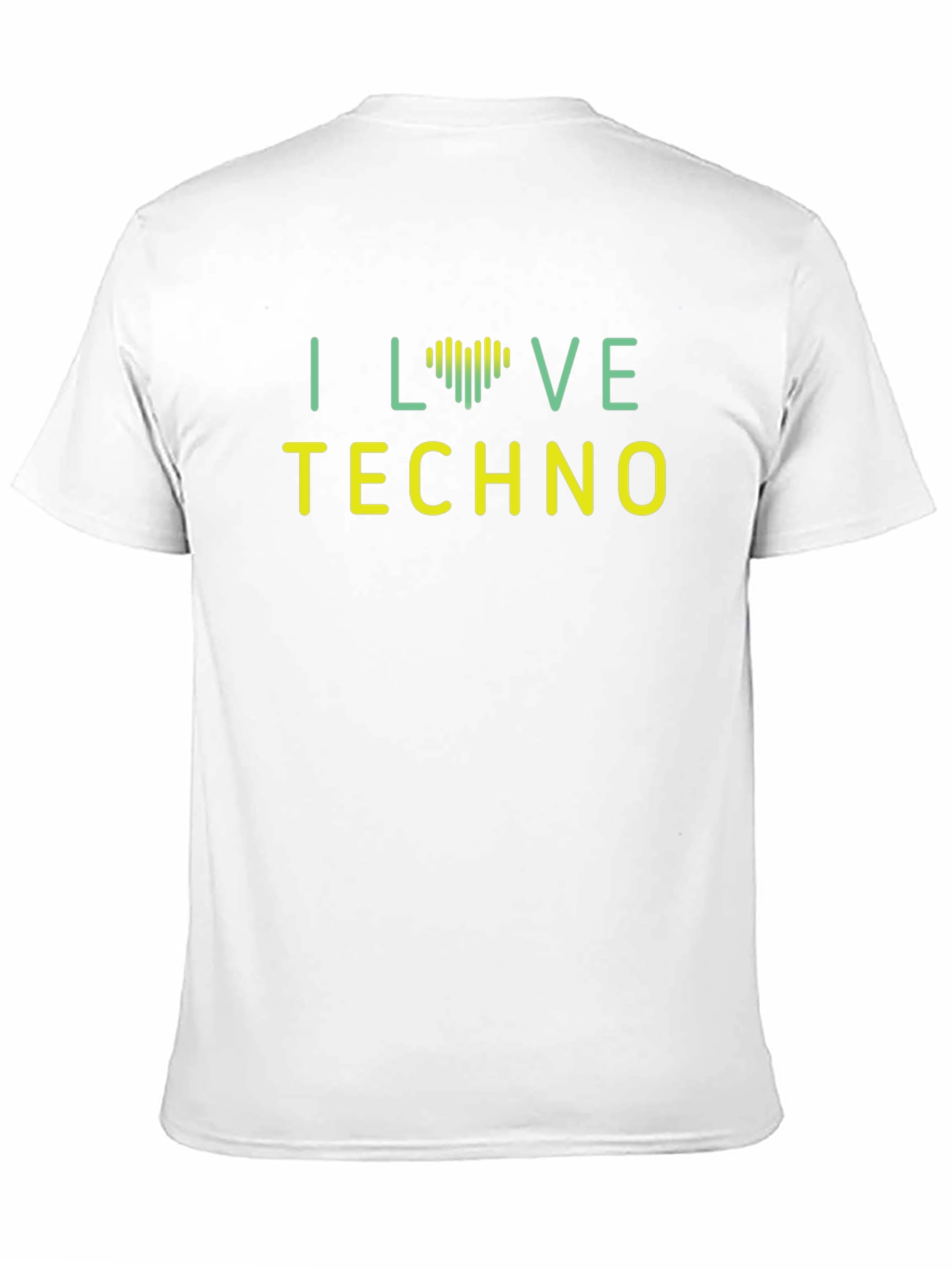 I Love Techno Graphic Tee - Modern Style