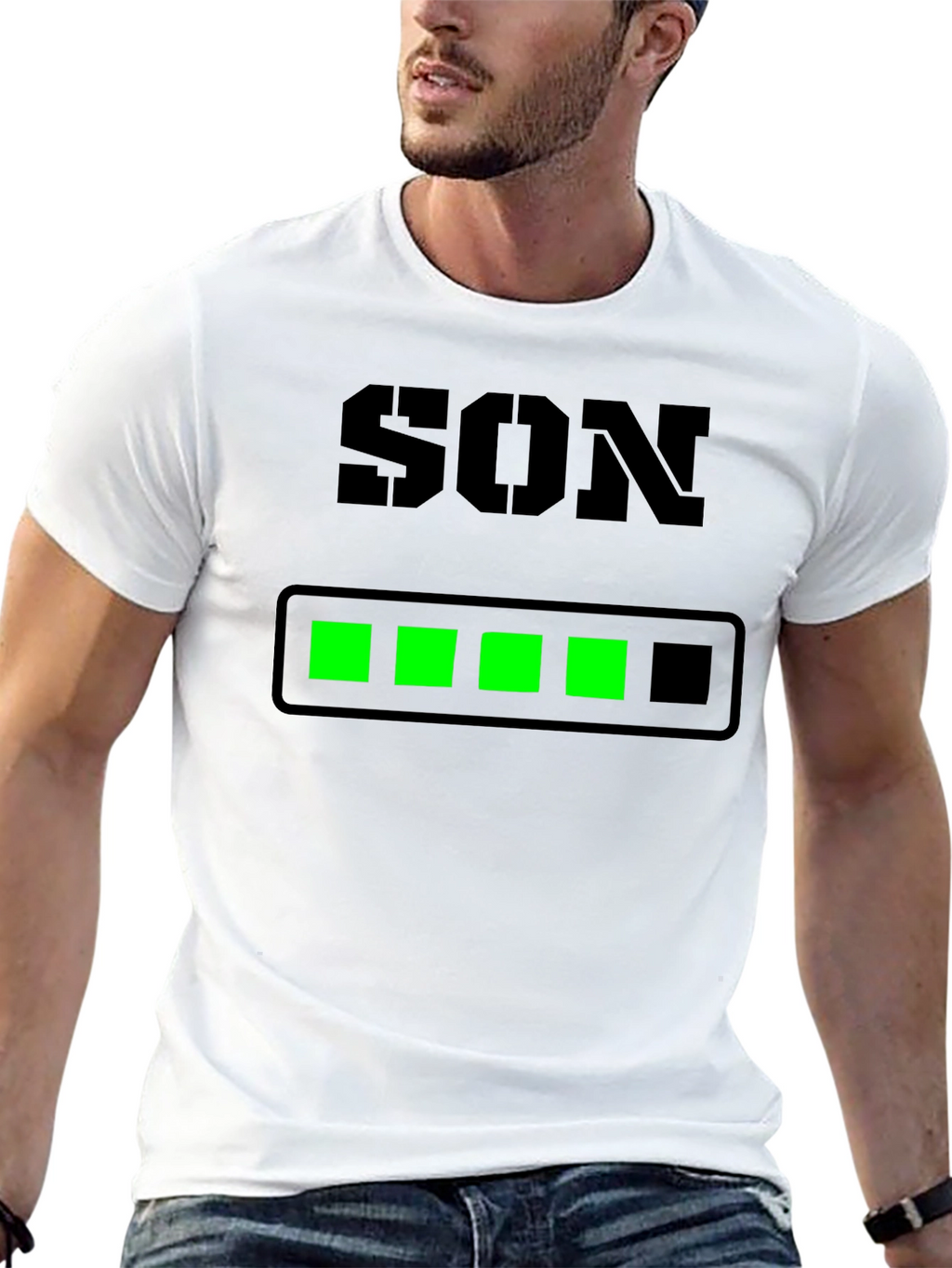 Son Loading Bar T-Shirt - Gamer Dad Tee