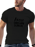 Proud Organ Donor Black T-Shirt