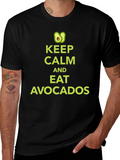 Keep Calm & Eat Avocados Black Graphic Tee