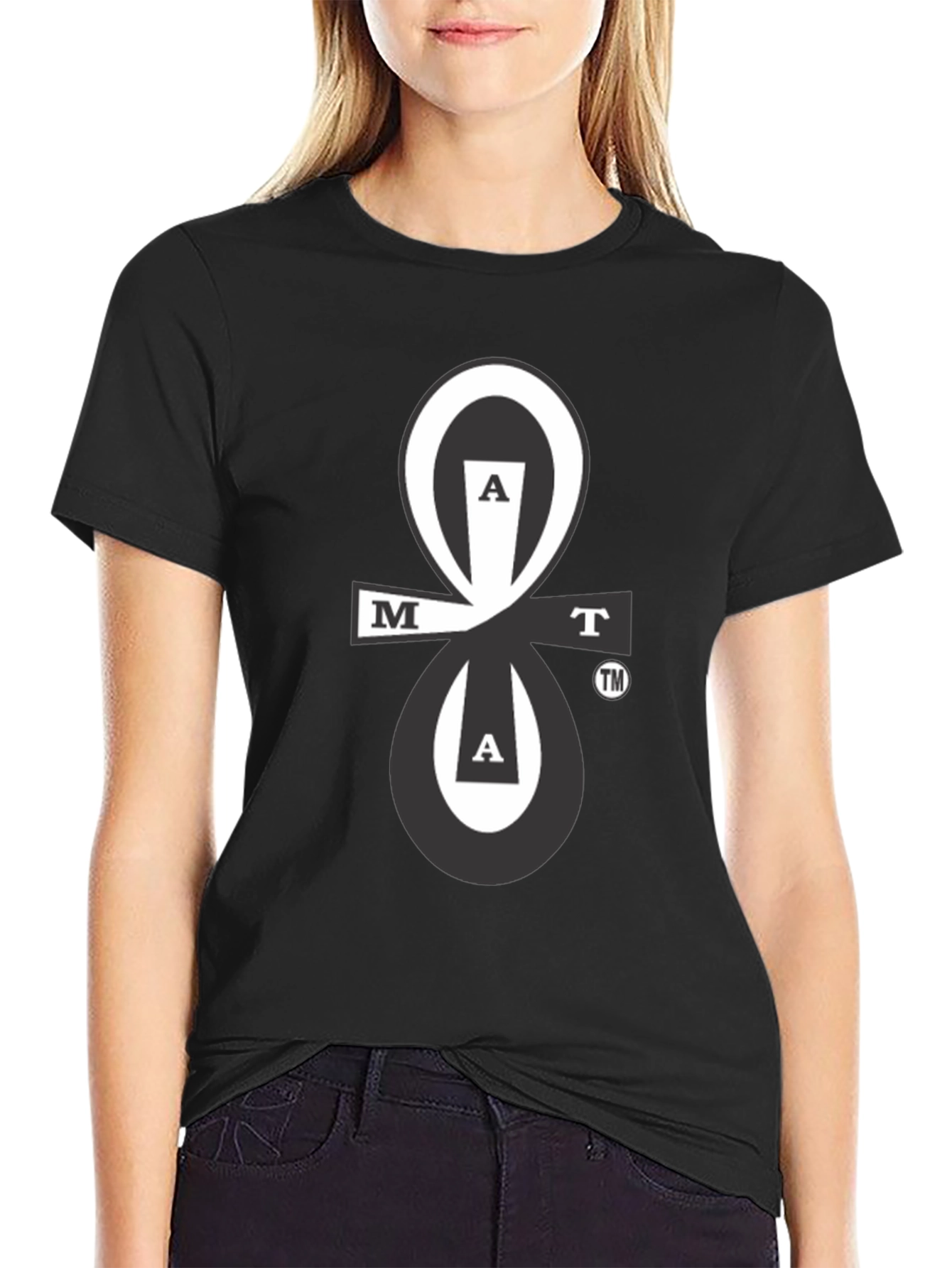 Abstract Logo Black T-Shirt
