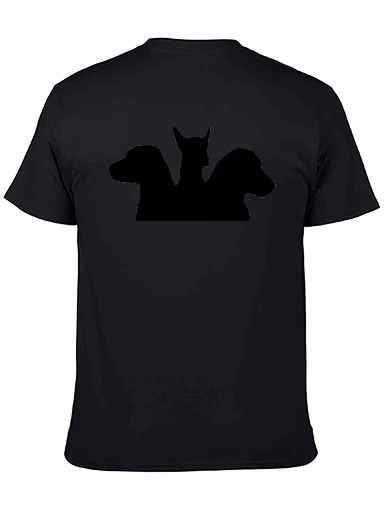 Cerberus Silhouette Graphic Black T-Shirt