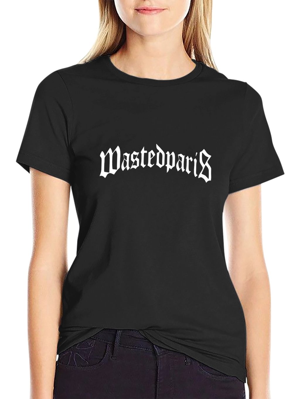 Wasted Paris Graphic Tee - Black Cotton Casual T-Shirt