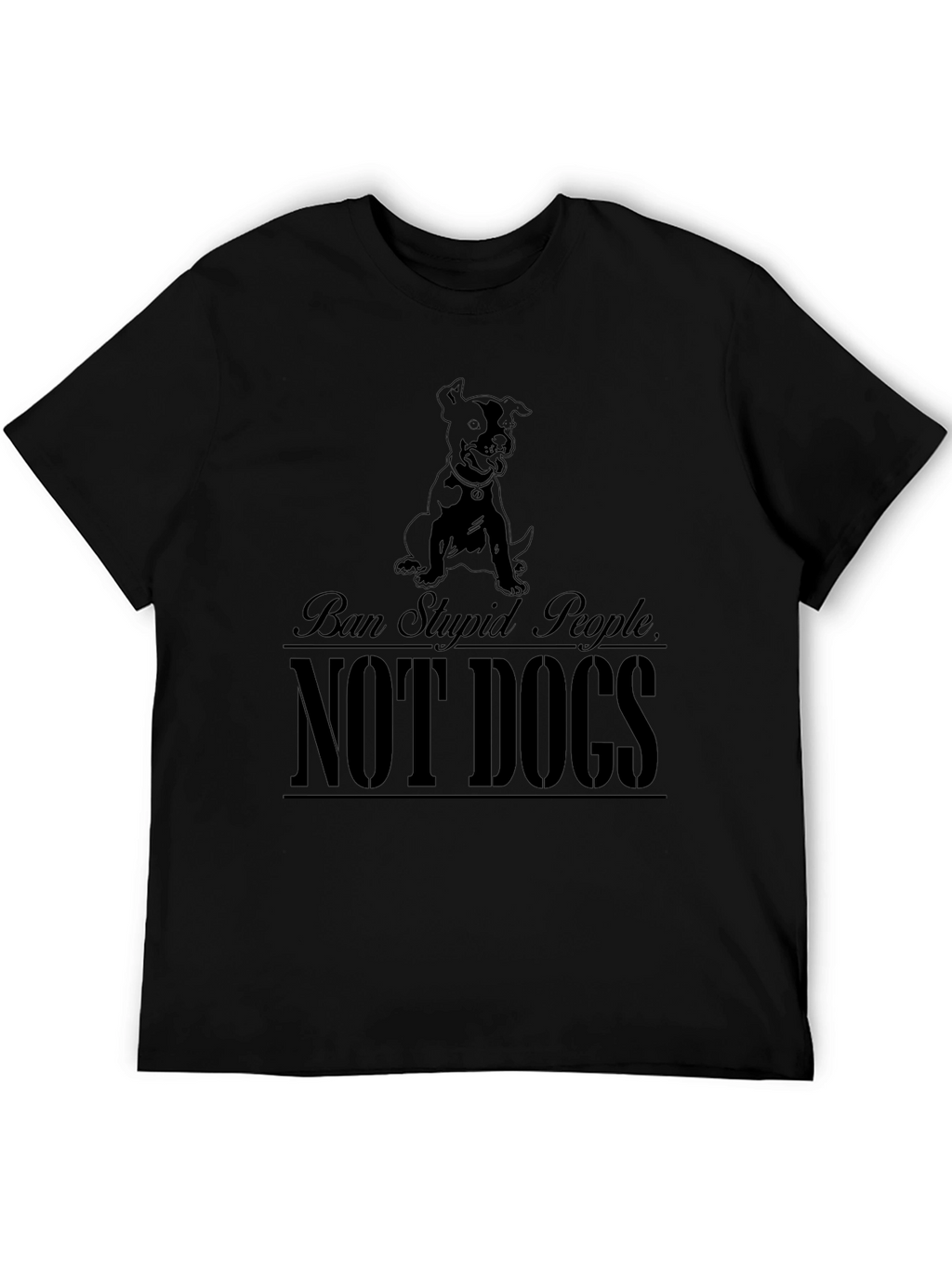 Ban Stupid People Not Dogs Graphic T-Shirt