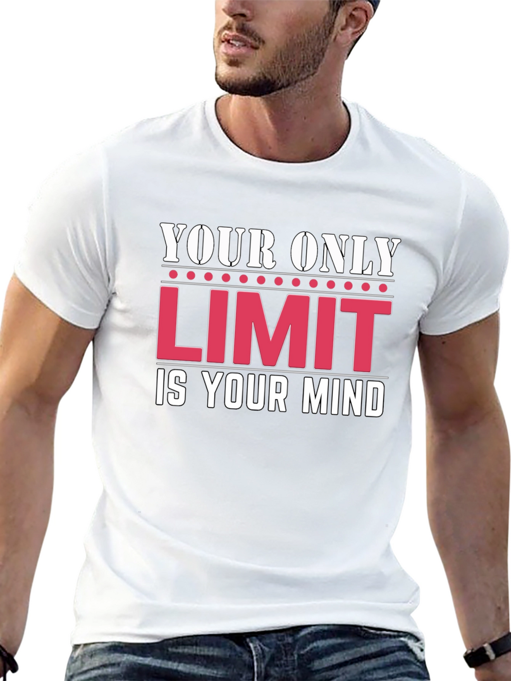 Motivational T-Shirt: Your Only Limit Is Your Mind
