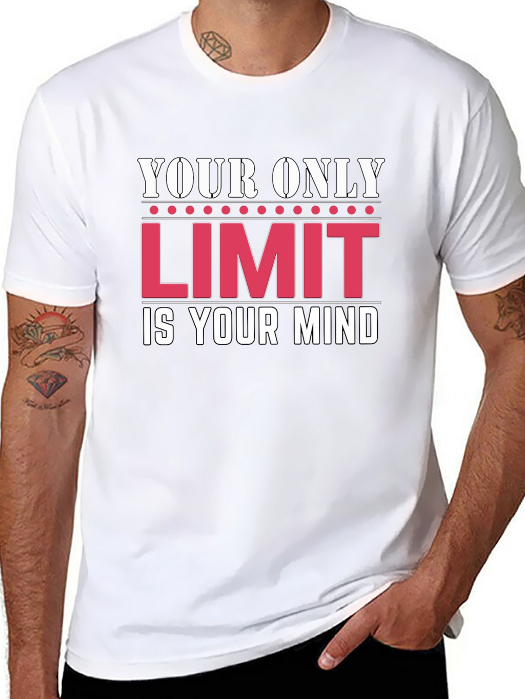 Motivational T-Shirt: Your Only Limit Is Your Mind