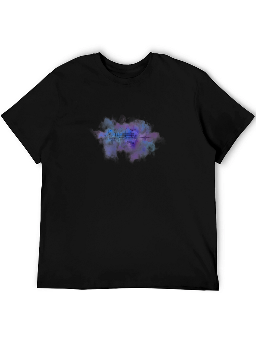 Abstract Urban T-Shirt - Mens Black Crew Neck