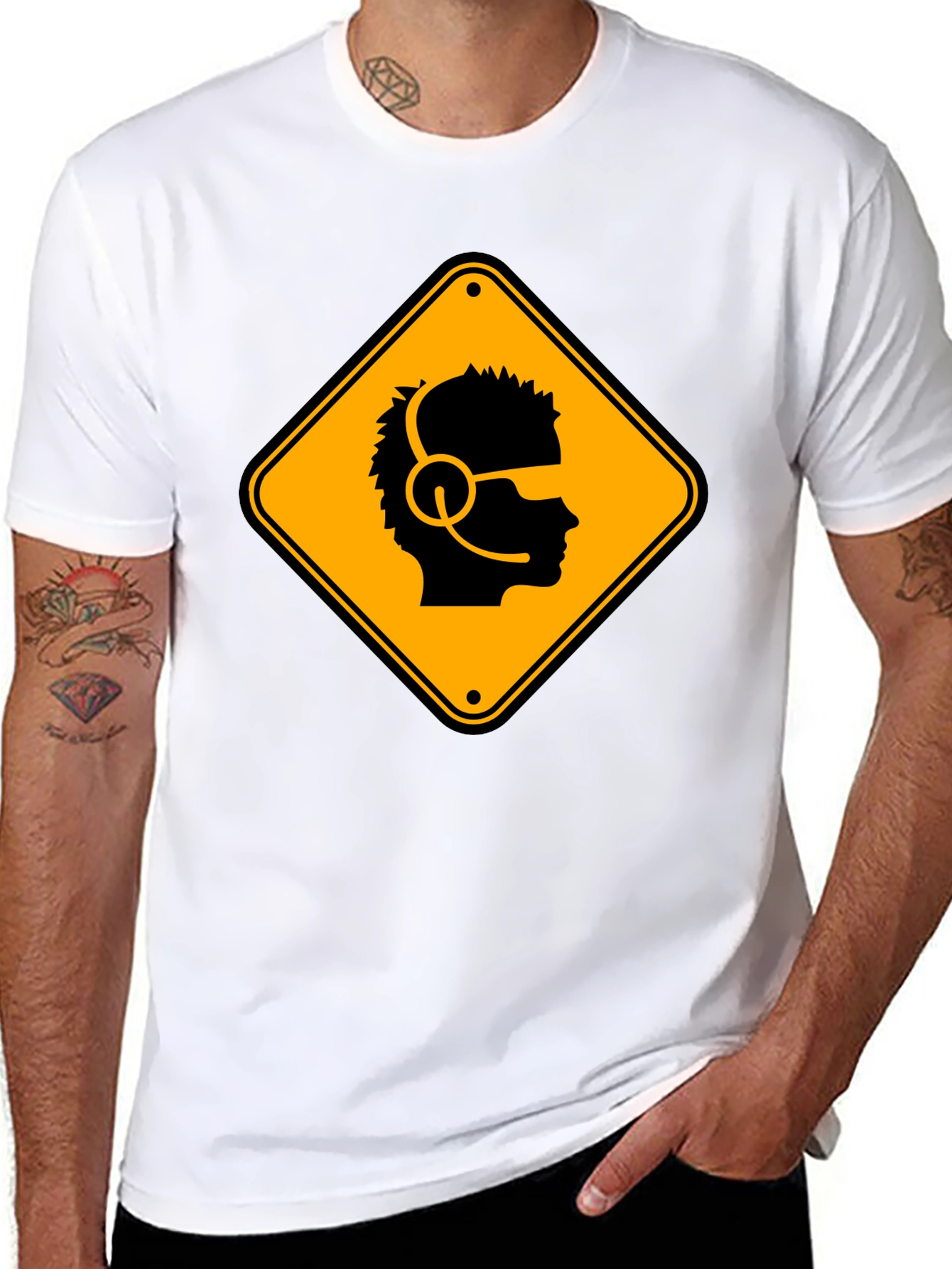 Gamer Hazard T-Shirt - Black Cotton Crew Neck Tee