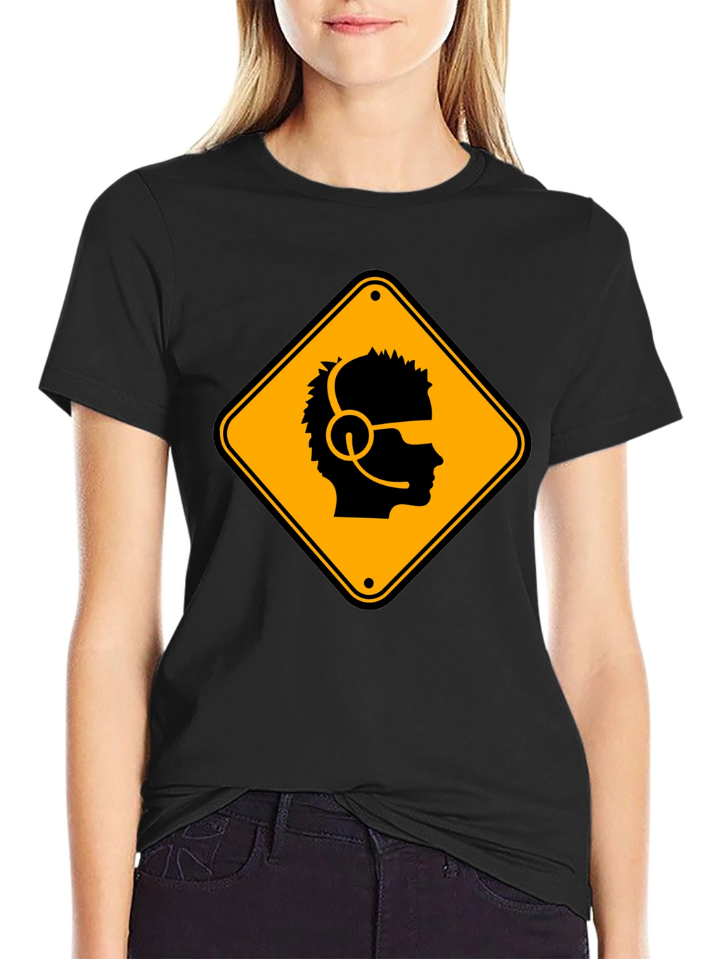 Gamer Hazard T-Shirt - Black Cotton Crew Neck Tee