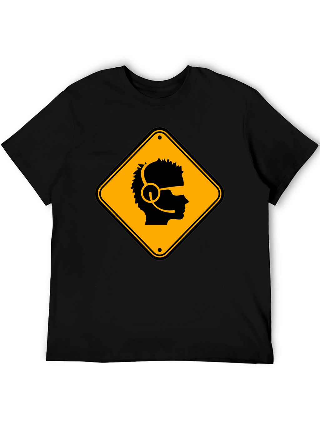 Gamer Hazard T-Shirt - Black Cotton Crew Neck Tee