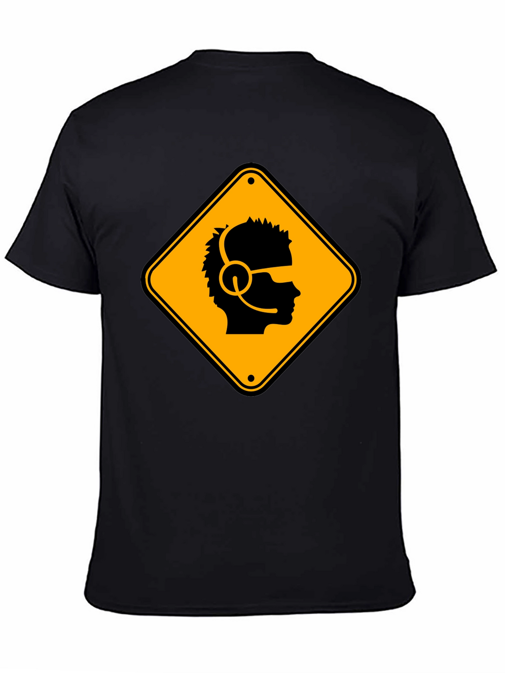 Gamer Hazard T-Shirt - Black Cotton Crew Neck Tee