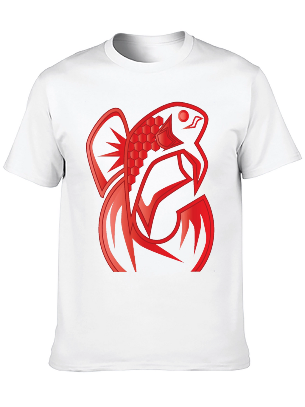 Red Fish Graphic Tee - Unique Design