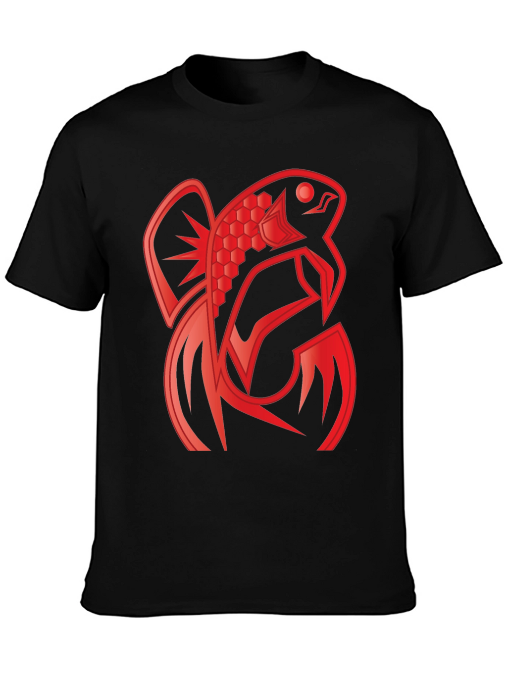 Red Fish Graphic Tee - Unique Design