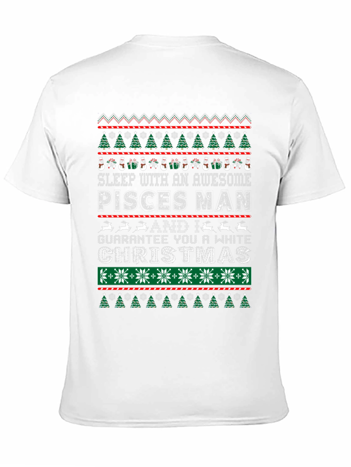 Pisces Man Christmas Ugly Sweater T-Shirt