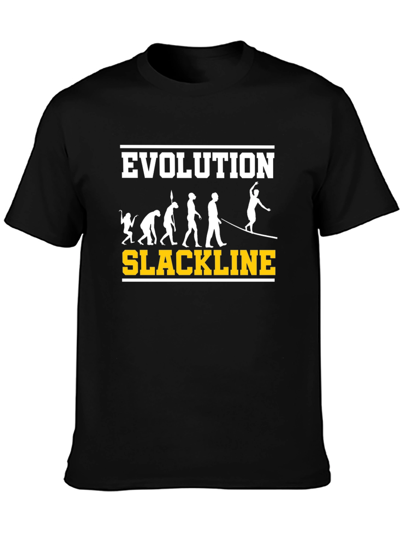 Evolution Slackline T-Shirt: Balance & Progress Tee
