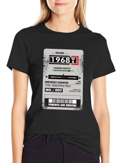 1968 Birthday T-Shirt: Powerful & Awesome