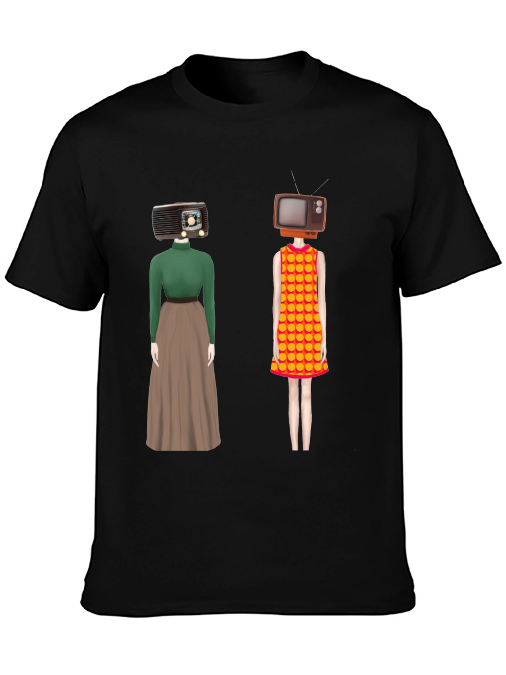 Retro Media Head T-Shirt - Unique Design