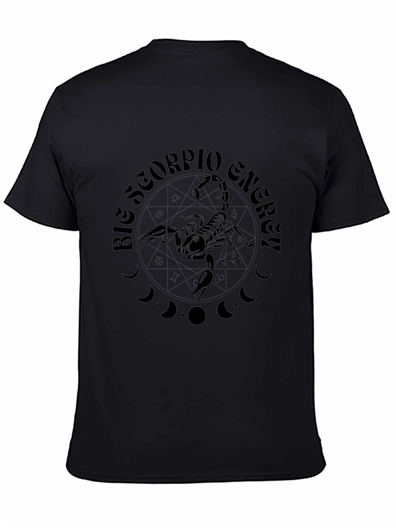 Big Scorpio Energy Graphic T-Shirt - Black