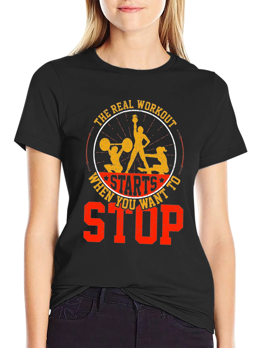 Motivational Workout Graphic Tee