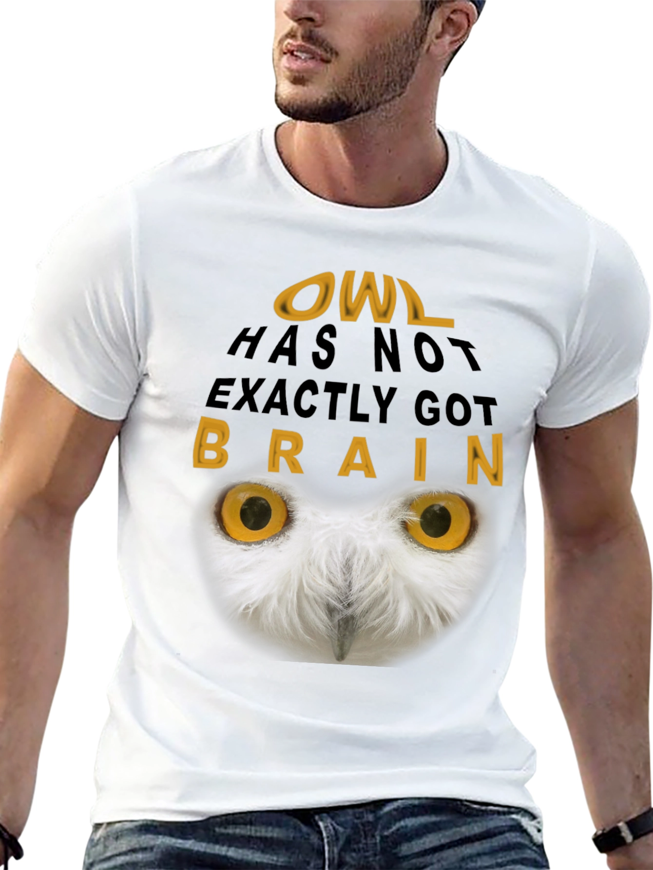 Owl Brain T-Shirt - Funny Graphic Tee