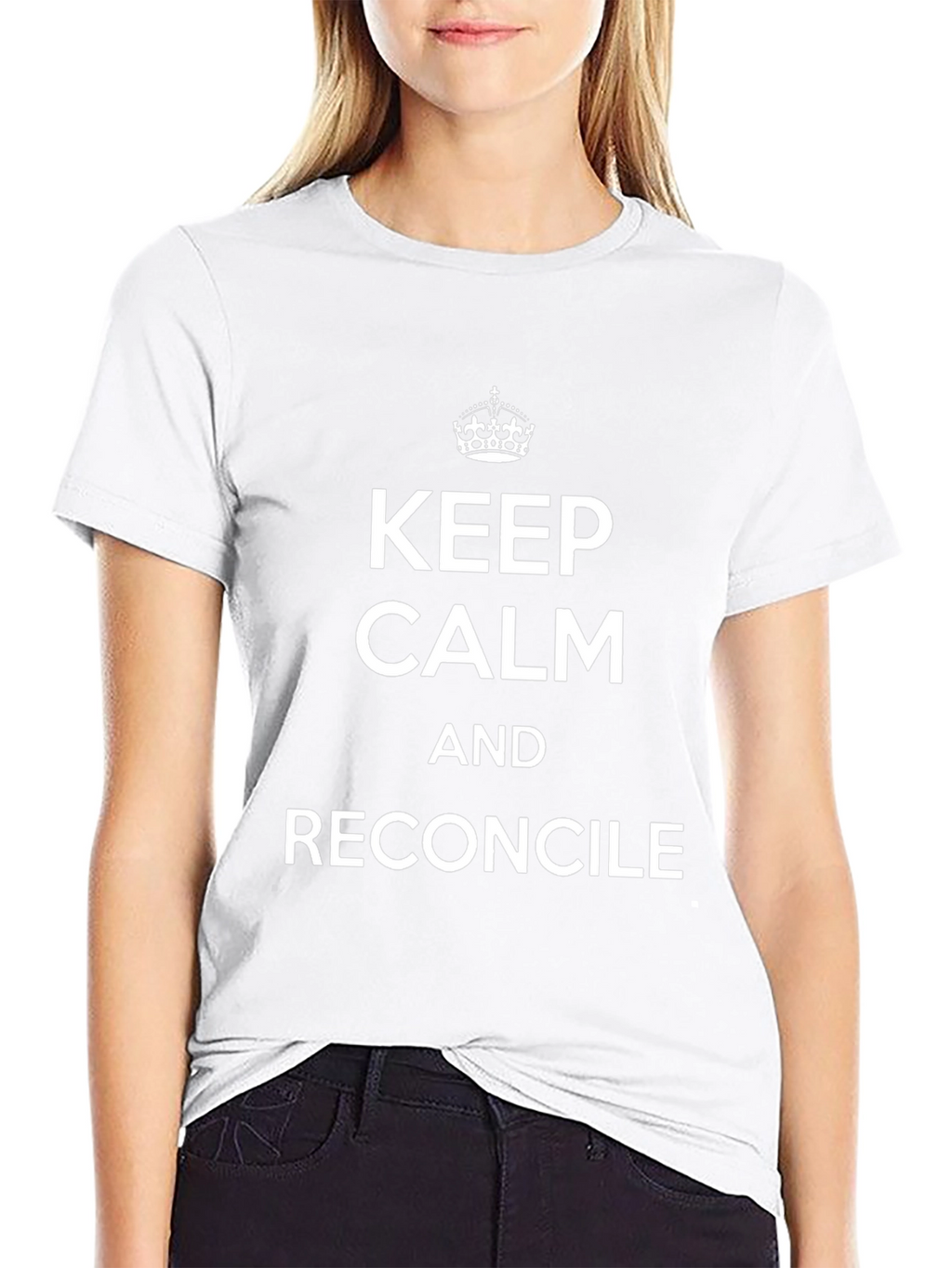 Keep Calm and Reconcile Black T-Shirt