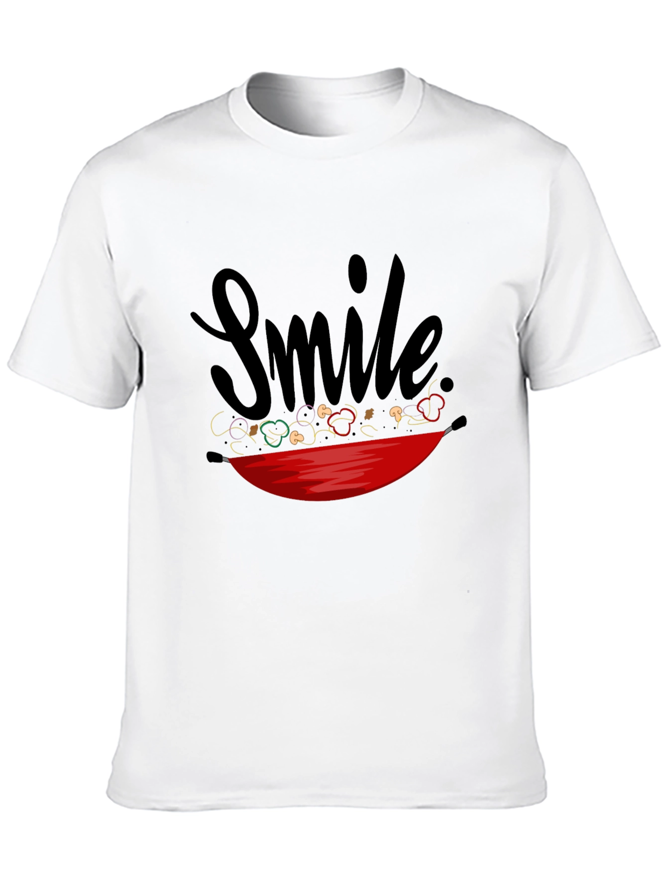 Smile Stir-Fry T-Shirt - Whimsical Graphic Tee