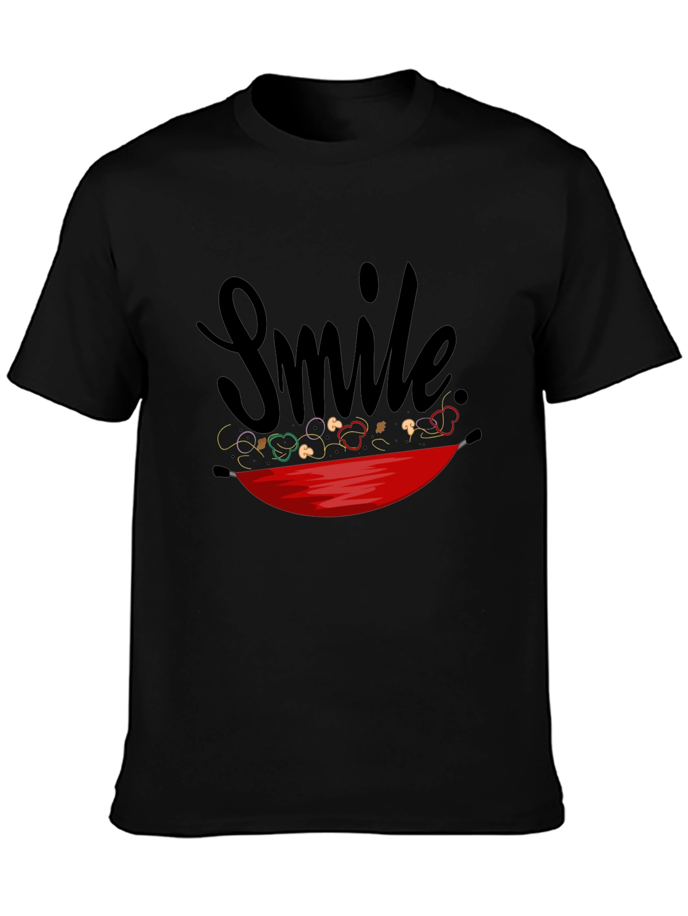 Smile Stir-Fry T-Shirt - Whimsical Graphic Tee