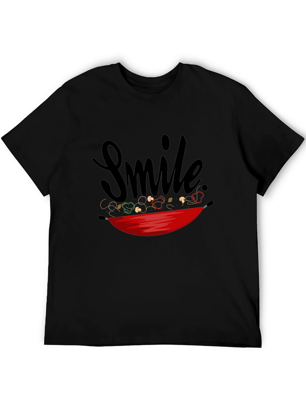Smile Stir-Fry T-Shirt - Whimsical Graphic Tee