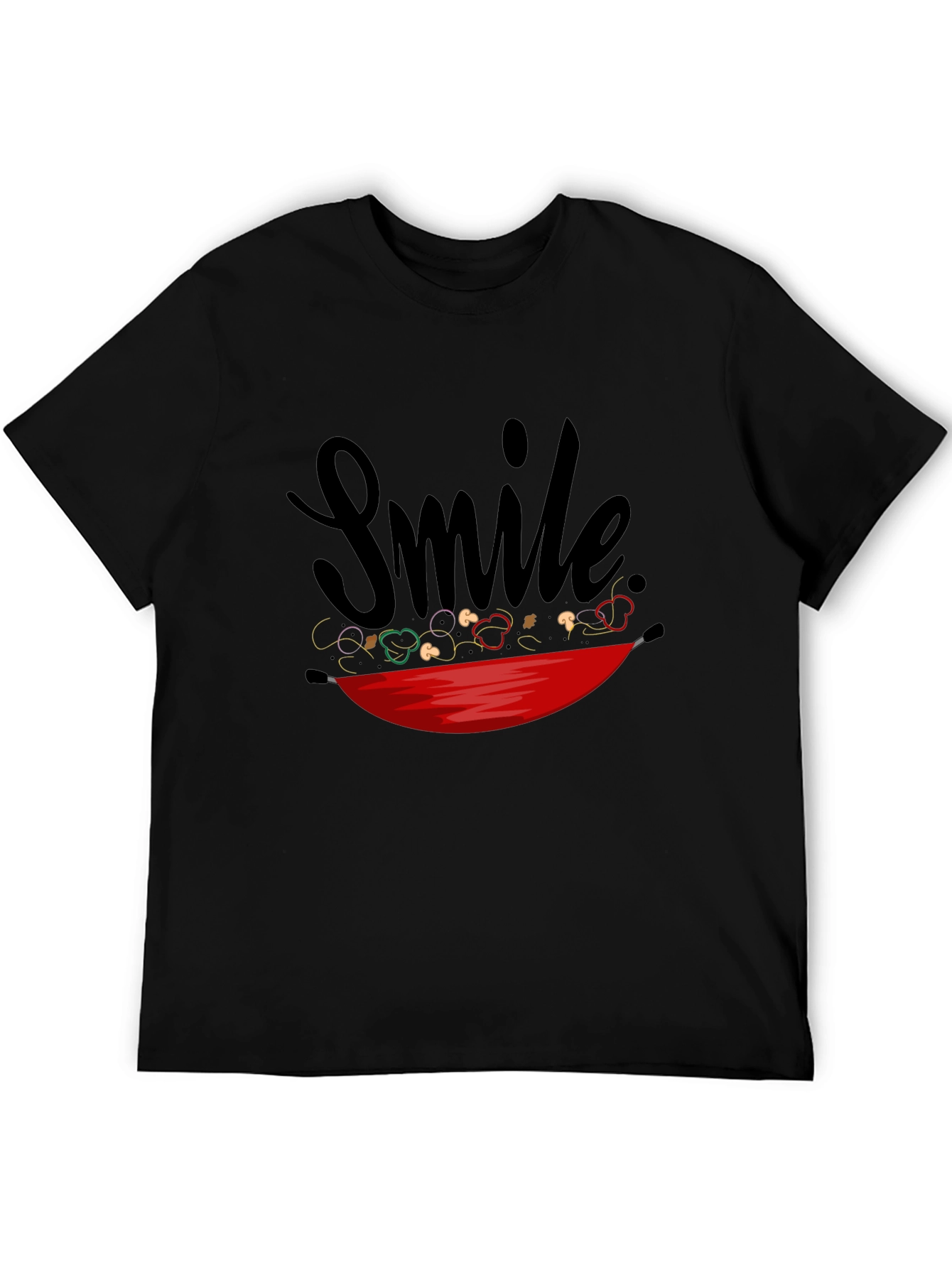 Smile Stir-Fry T-Shirt - Whimsical Graphic Tee