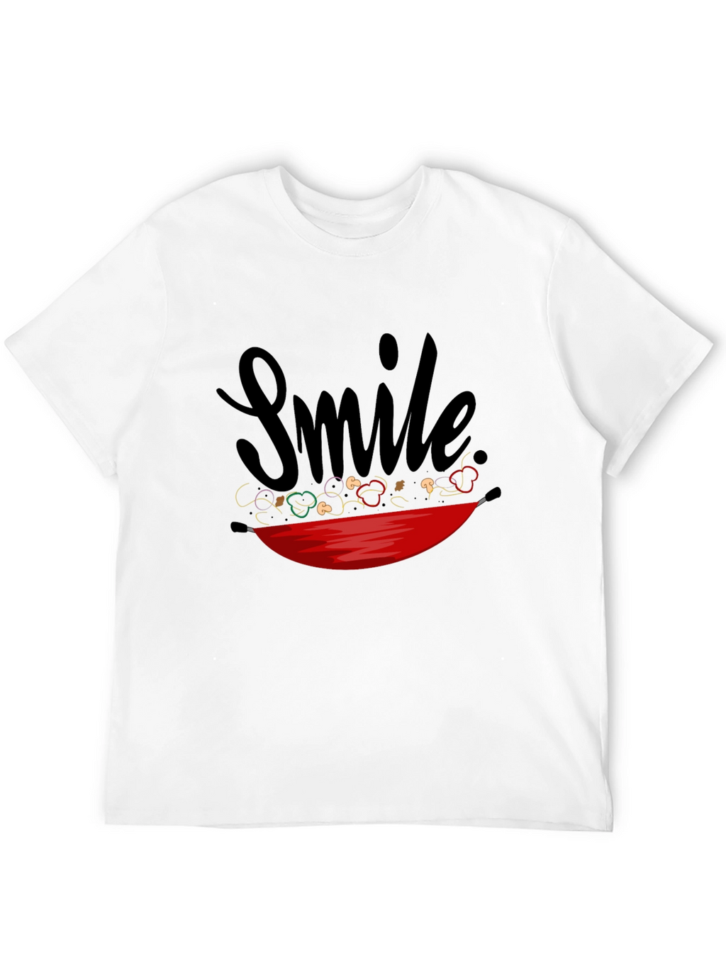 Smile Stir-Fry T-Shirt - Whimsical Graphic Tee