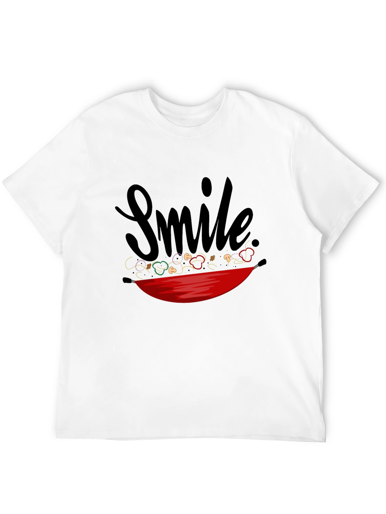 Smile Stir-Fry T-Shirt - Whimsical Graphic Tee
