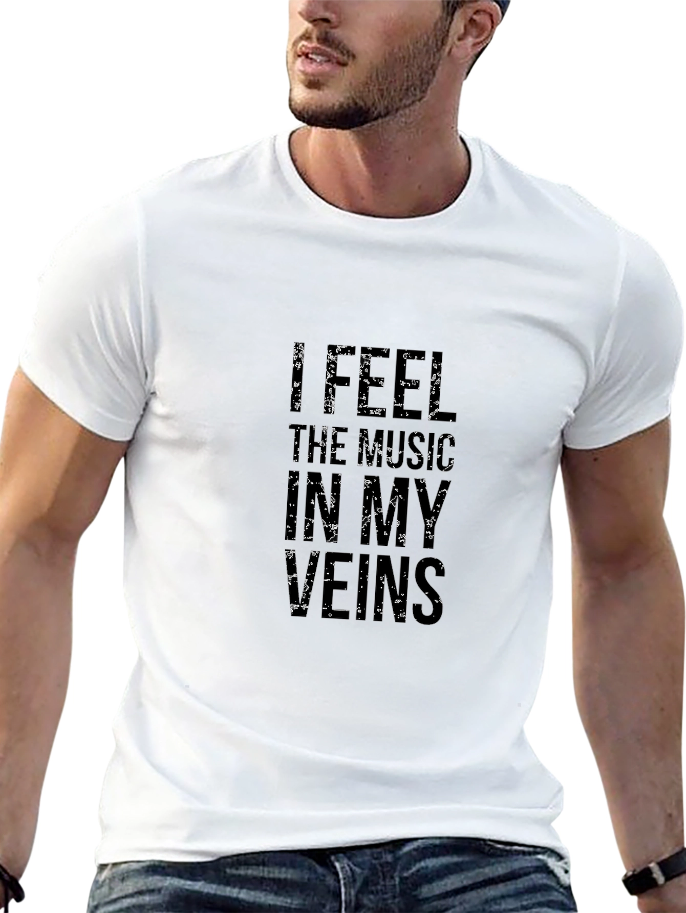 Music Lover Black Graphic Tee