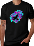 Abstract Banana Peel Graphic Tee - Black Unisex