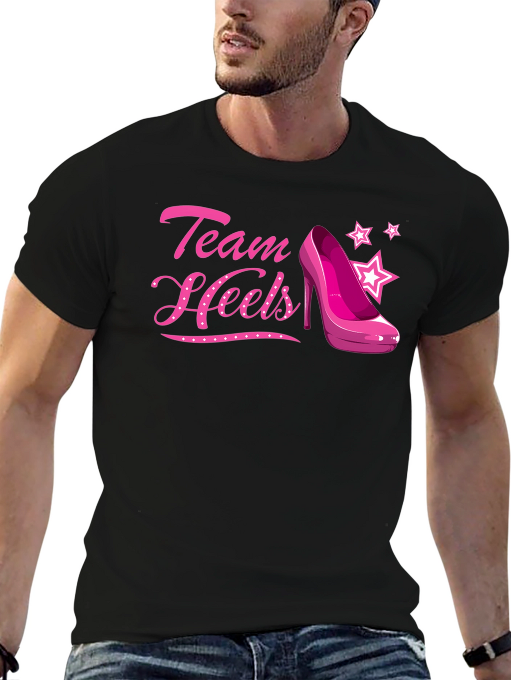 Team Heels Pink Shoe T-Shirt