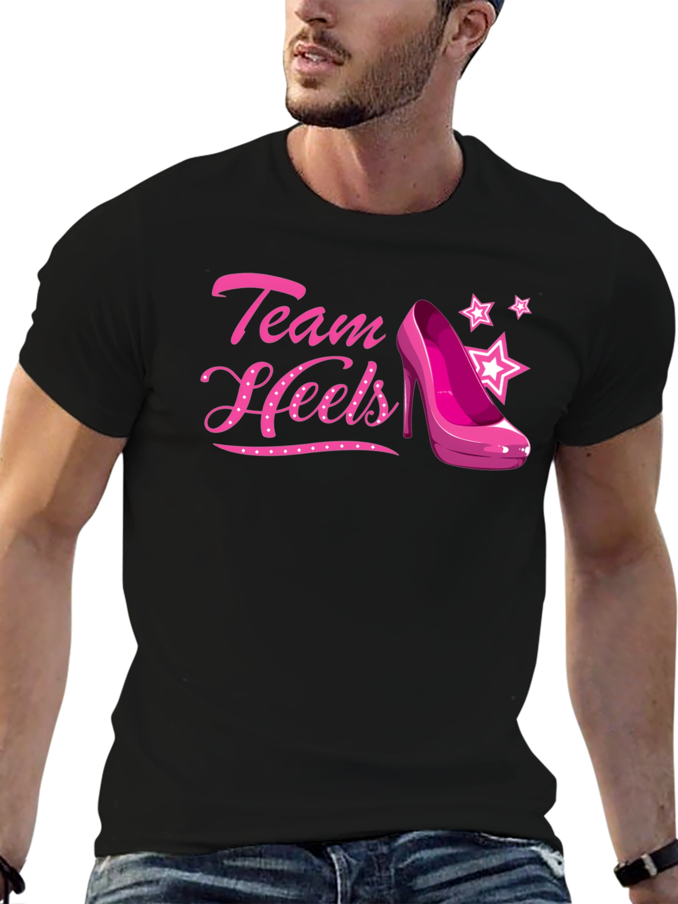 Team Heels Pink Shoe T-Shirt