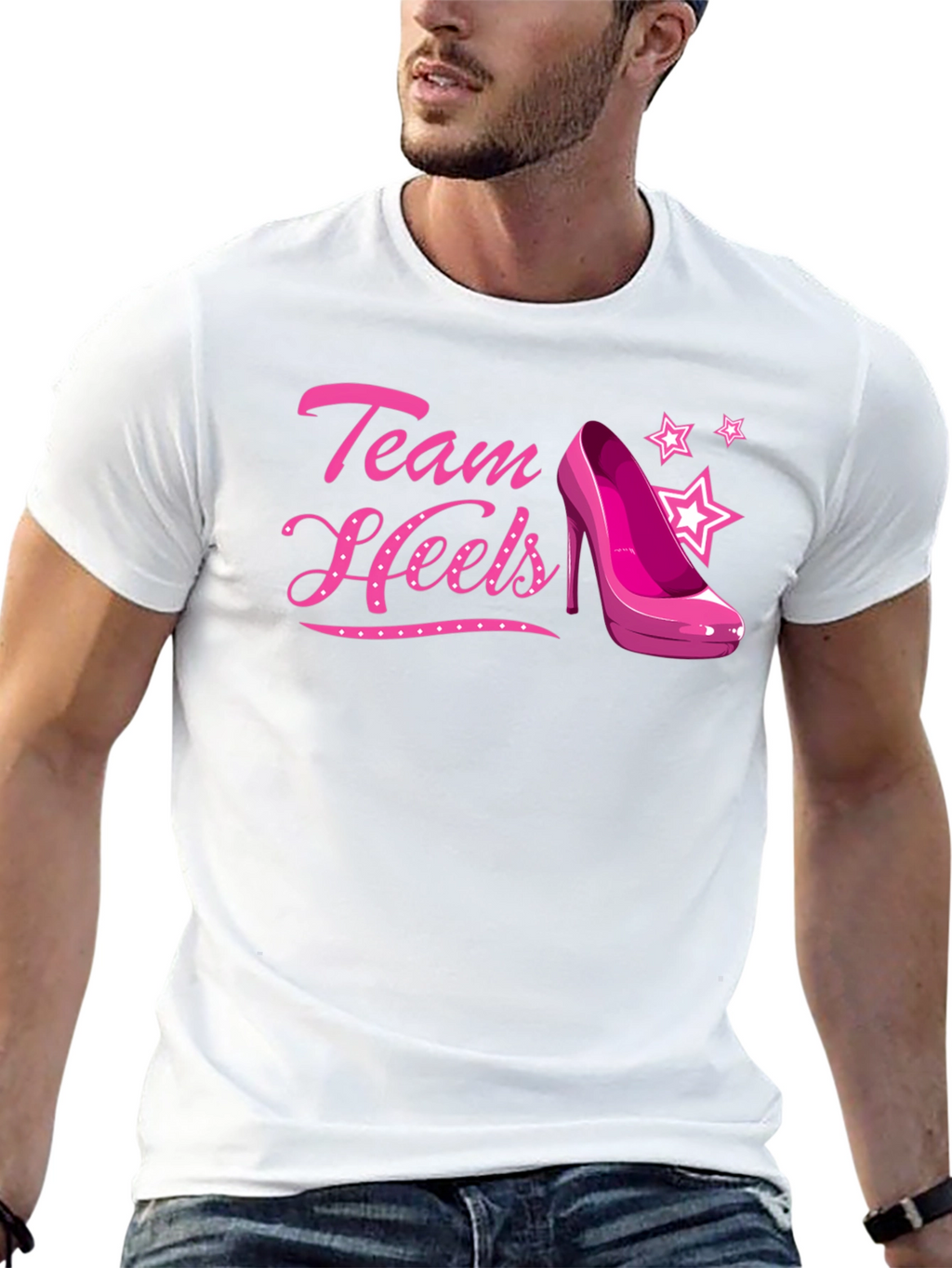 Team Heels Pink Shoe T-Shirt