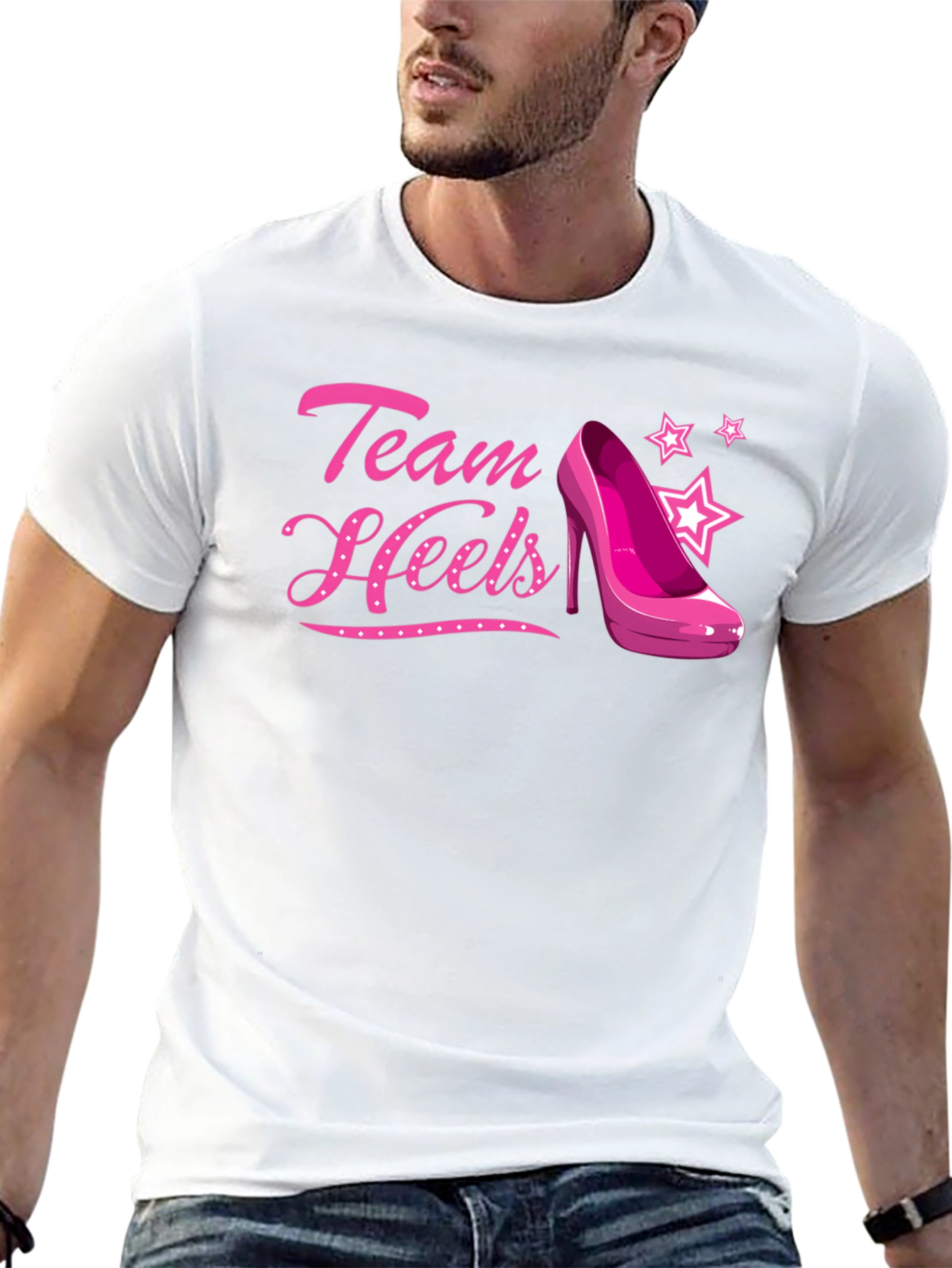 Team Heels Pink Shoe T-Shirt