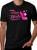 Team Heels Pink Shoe T-Shirt