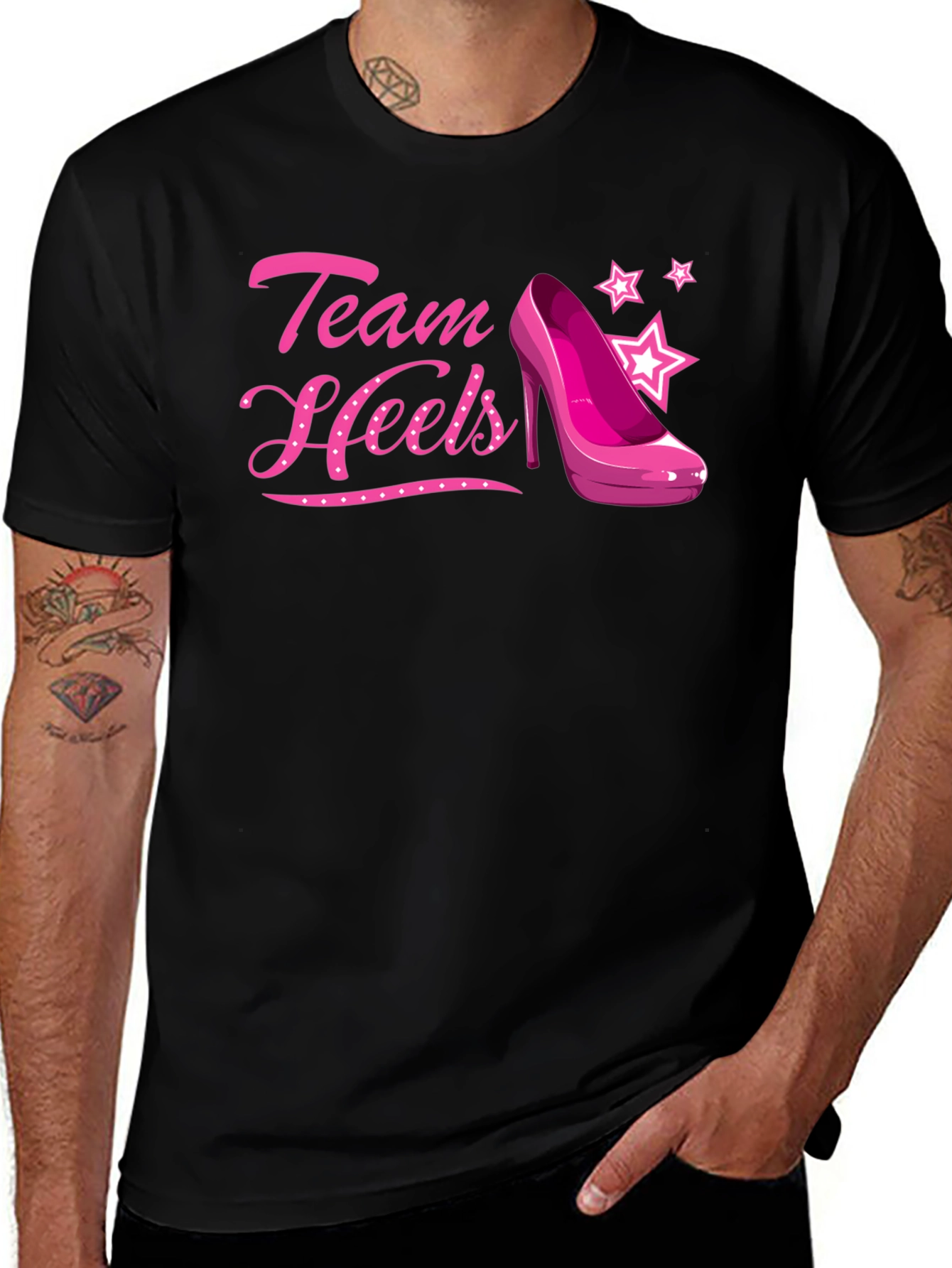 Team Heels Pink Shoe T-Shirt