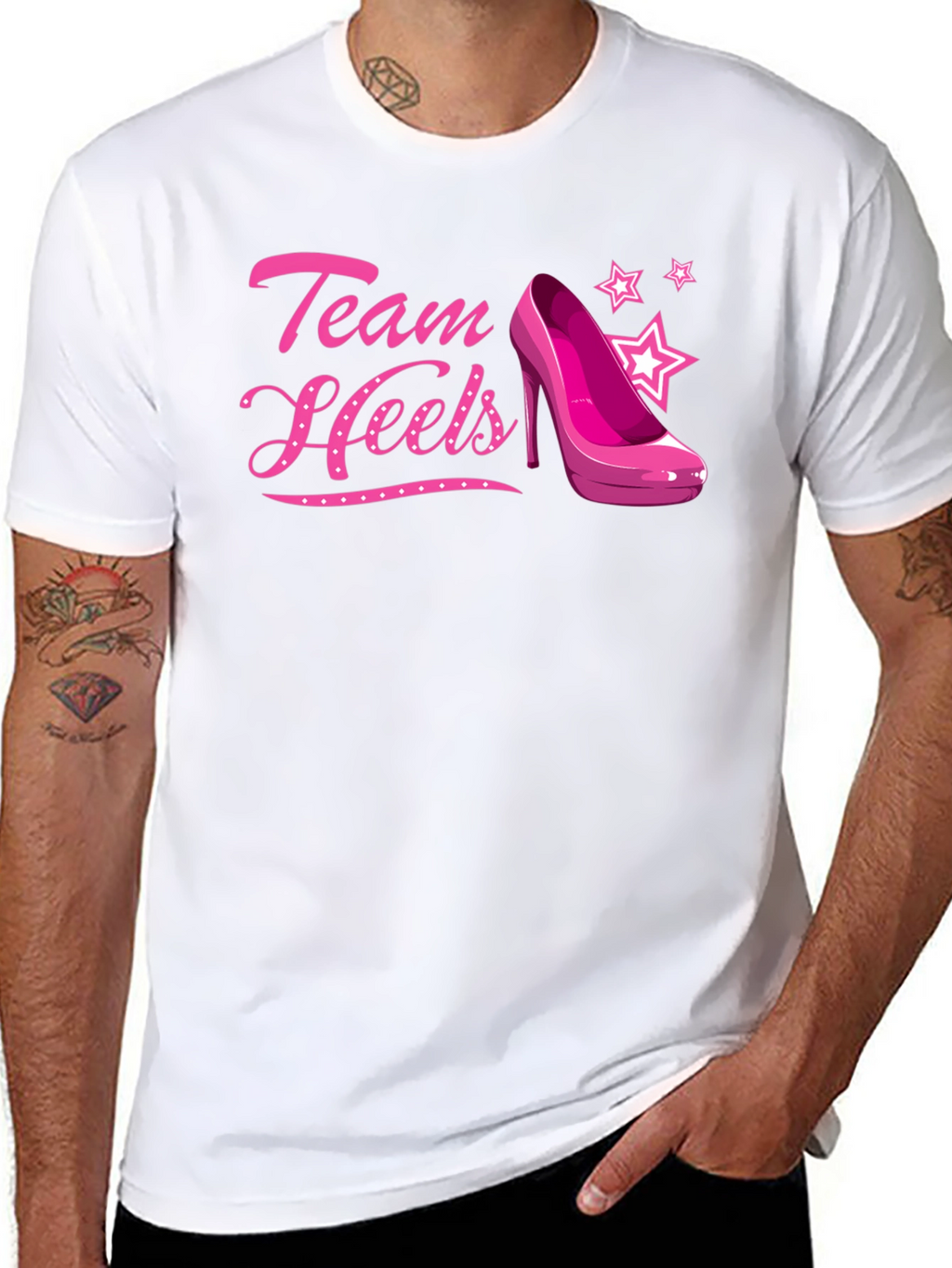 Team Heels Pink Shoe T-Shirt