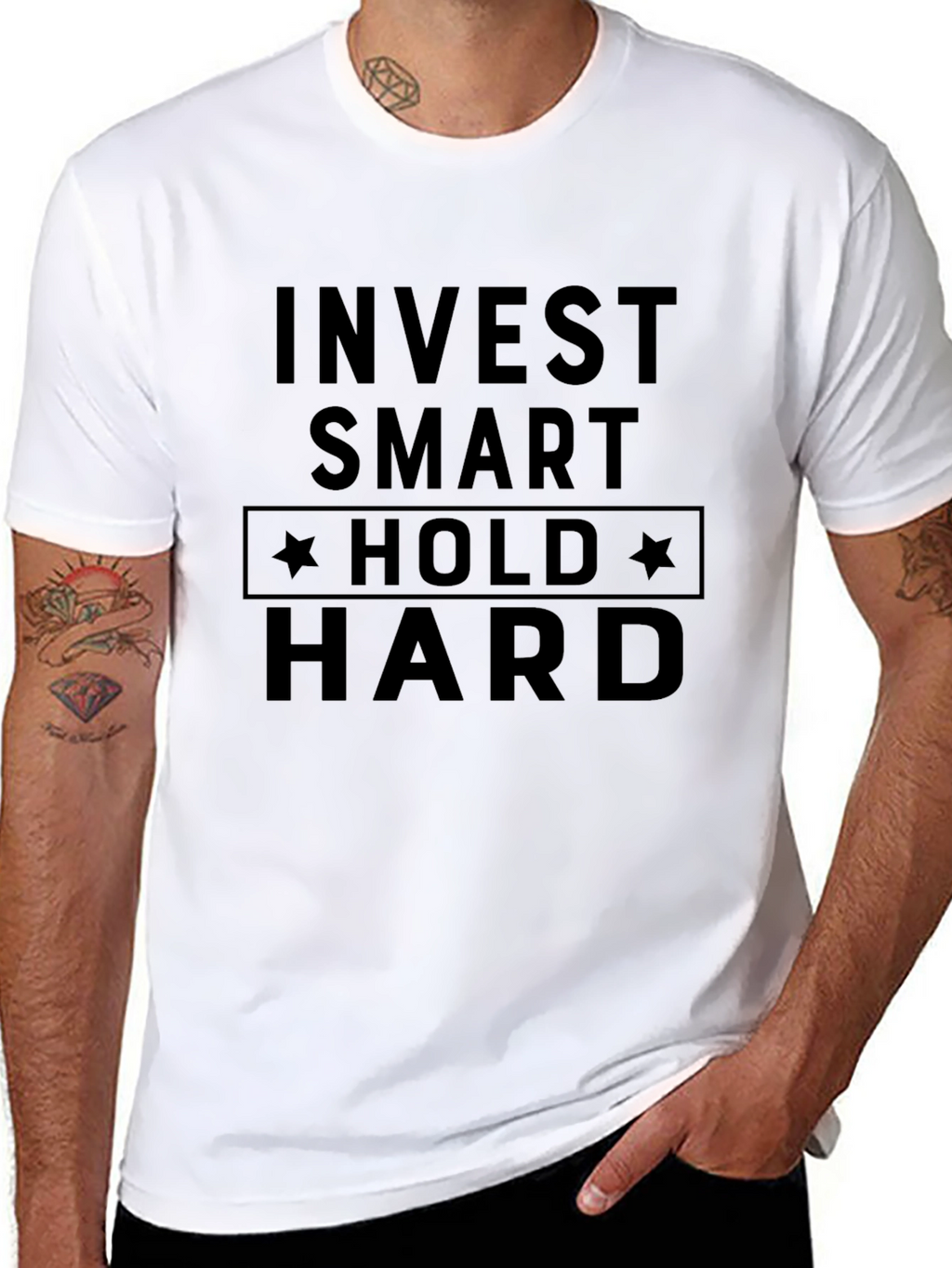 Invest Smart Hold Hard Graphic Tee