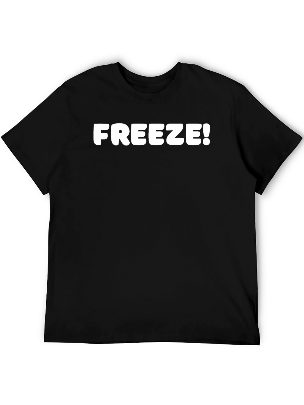 Freeze! Mens Black Graphic T-Shirt